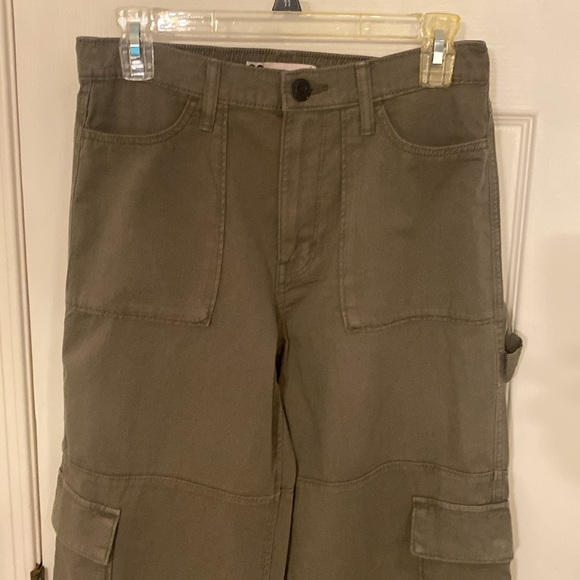 NWOT SO army green cargo high rise pants - Picture 2 of 5